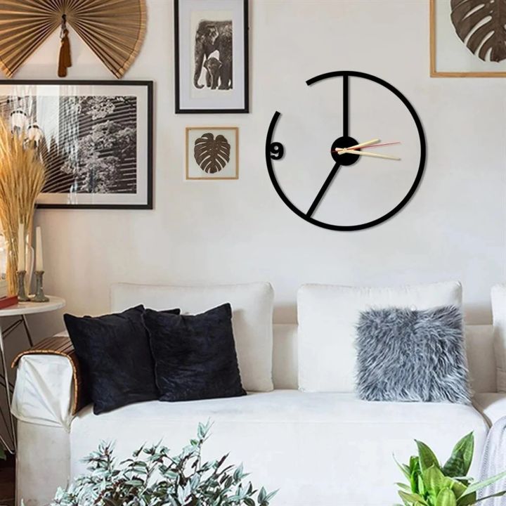 MDF%20Minimalist%20Line%20Black%20Wall%20Clock,%20Housewarming%20Gift,%20Modern%20Round%20Design,%20Metal%20Clock%20Wall%20Art,%20Line%20Art%20Wall%20Clock,%20Gift%20for%20Her%20-%20Image%202