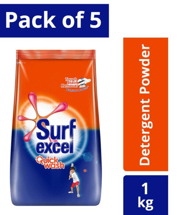 Pack of 5 Surf Excel 1kg - Original