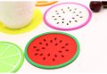 [Beautiful Design] 3 Pcs Colorful Fruit Coaster Silicone Tea Cup Drinks Holder Mat Placemat PadsS - Order Now !. 
