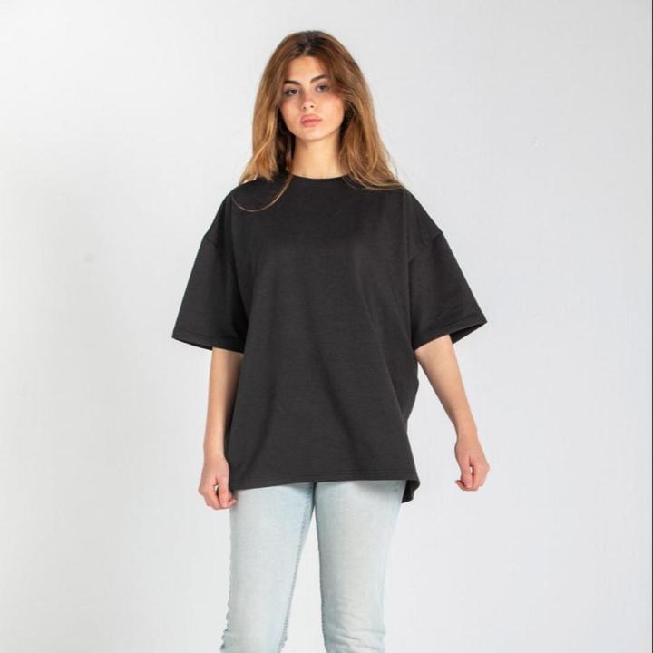 Oversized Womens Tshirts Dropped Shoulder Short Sleeve Tops Summer