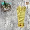 Frayed Edges-free Girls' Gloves Colorful Bowknot Gloves for Kids' Stage Performances Parties Princess Skirt Accessories Girls' Bow Gloves. 