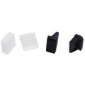 20Pcs Plastic USB Type a Plug Dustproof Plug Stopper Protection Cap, Clear & Black. 