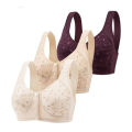 Seamless Front Closure Button Bra For Women Breathable Push Up Sport Bra Seamless Wireless Lingerie Soft Plus Size. 