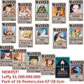 New One Piece Wanted Poster Anime Around Poster Wall Sticker 10 Members Include Large Size Posters Jimbei Wanted. 