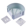 Corner Shelf Bathroom Kitchen Rack Self Adhesive Shower Caddy Plastic Triangle Wall Mount Storage Basket. 