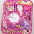 Hairdressing Beauty Set Toys For Girls - 14 Pieces - Pink. 