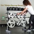 Heavy Duty Dumbbells Rack Dumbbells Stand Plate Rack Barbell Stand 3 In 1 Weight Storage Stand. 