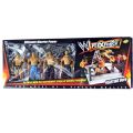 4 WWE Fighters Action Figure Combo,Rock,Batista,Rey Mysterio, and Brock Lesnar with States and Chairs. 