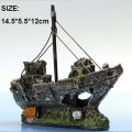 Fish Tank Decoration Aquarium Accessories Ornament Cave Landscape Castles Corsair Ship. 