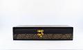 Hand Made Wooden Lacquer Art Jewelry Box 3" x 9". 