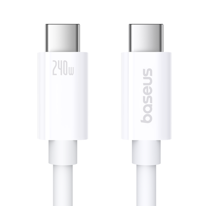 Baseus Thunderbolt 4 Type C Data Cable, USB4 8K60Hz 40Gb/s Full-Function Fast Charging Type-C to Type-C Cable 240W 1m