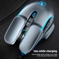 M215 Gaming Mouse Rechargeable Wireless Mouse 2400 DPI Ergonomic 6 Keys RGB LED Mouse For Laptop Computer. 