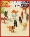 12 RUBBER ANIMAL TOYS JUNGLE SET FOR KIDS ● 12 RUBBER ANIMAL TOYS JUNGLE SET FOR KIDS ● MAKE YOUR OWN ZOO ● BEST PLAYING TOYS ● WITH TREES AND ZOO BOUNDRIES ● FIRST CHOICE OF CHILDREN ● BEST INDOOR GAME TOYS EVER ● MULTIPLE BEAUTIFUL ANIMAL DESIGNS ● ATTR. 