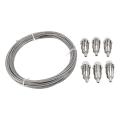 10M Stainless Steel Wire Rope PVC Coated Steel Cable for Hang. 