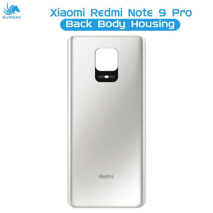 Xiaomi Redmi Note 9 Pro Rear Back Body Casing Housing Replacement Battery Back Door For Xiaomi Redmi Note 9 Pro - White