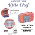 Pretend Play Cooking Table For Kids Little Cheff Toy Kitchen Set For Kids Prepare Food Dinner Lunch Table Toy Cook Kit Perfect Gift For Boys & Girls 29 Pcs Set. 