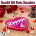 Chocolate | Hershey's Kisses  Hugs & Kisses  white creme milk chocolate | Best Gift pack Heart shape with kisses Chocolates | In best & original Imported quality | 184g. 