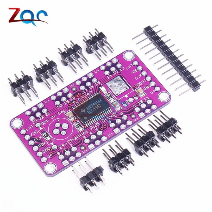 TLC5947 12-Bit 24-Channel PWM LED Driver Module with Internal Oscillator for Arduino DC 3-5.5V