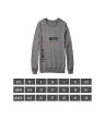 Grey Stylish Printed Sweatshirt For Women. 