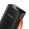 Zero® Lumin L-300 Power Bank 30000mAh 22.5W Fast Charging PowerBank | QC 3.0 Powerbank | USB-C Input/Output Powerbank  | Built-in Cable Powerbank | Aluminum Body Powerbank | Portable Powerbank  | Fast Charge Power Bank for Android & IOS. 