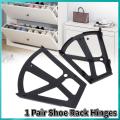 【BestGO】Home Plastic Hollowed Two Layers Shoe Rack Hinge Pull Down Mechanism Shoe Cabinet Shelf Rack Holder Accessories. 