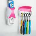 YM Automatic Toothpaste Dispenser Wall Mount Dust-proof Toothbrush Holder Wall Mount Storage Rack Bathroom Accessories Set Squeezer. 