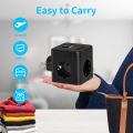 USB Socket, 3 Sockets with 3 USB Ports, 6-in-1 Socket Adapter. 