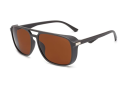 Sunglasses Square Frame with Side Retro Frame in Brown Color For Man & Woman. 