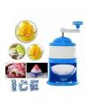 Manual Ice Crusher Manual Ice Crusher Machine Gola Maker For Home Easy To Use For Ladies - Blue. 