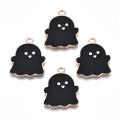 2Pcs Black & White High Quality Cute Ghost Charms For Bracelet. 
