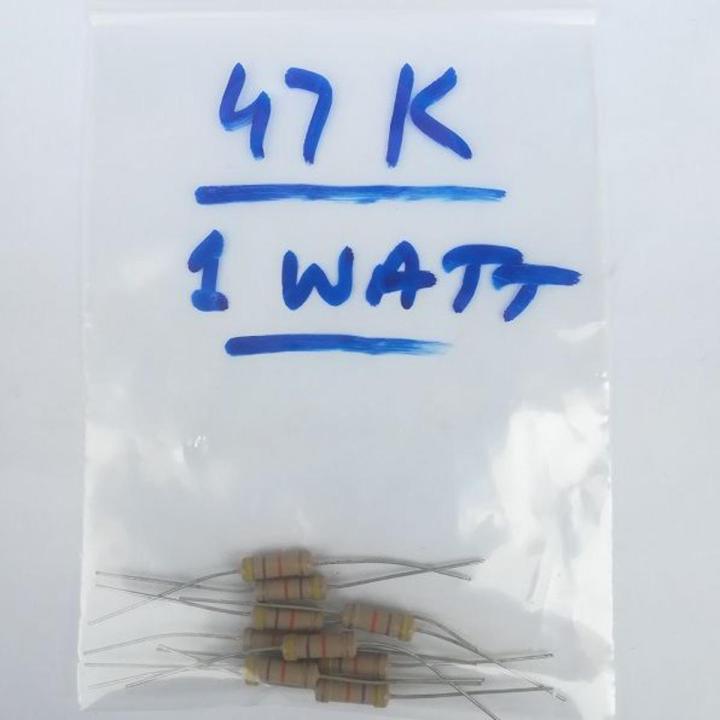 10 Pcs - Resistor 1 Watt 47K Resistance - 1W - 47 K - ±5% Tolerance Resistors