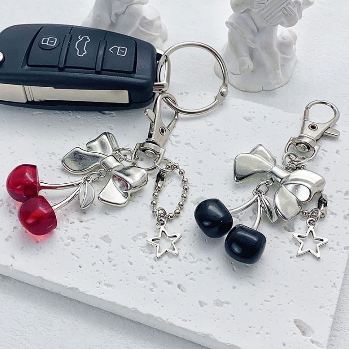 Santiccipa Cherry Bag Charm For Purses And Handbags, Cute Cherry Keychain Accessory, As A Gift For Women. At Women's Clothing Store