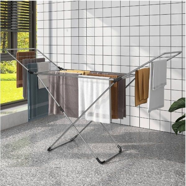 Stainless Steel Clothes Dryer Stand – Wet Laundry Drying Rack with