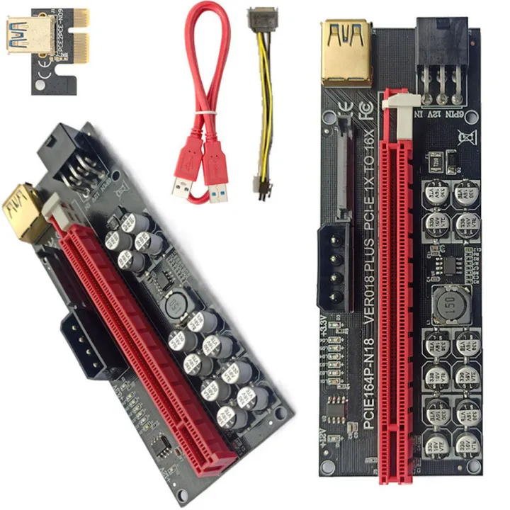 PCIE%20Riser%20VER018%20PLUS%20Riser%20PCI%20Express%20X16%20Extender%20USB3.0%20GPU%20Riser%20for%20Video%20Card%20w/%20LED%20Product%20weight:%20100g%20-%20Image%204