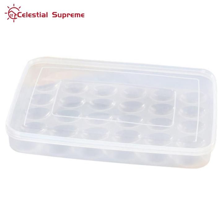 Egg Storage Box Stackable Refrigerator Large Clear Egg Carton