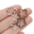 St. kunkka 10Pcs Alloy Bead Frame Retro Flower-Shaped Bead Frame for DIY Jewelry Accessories. 