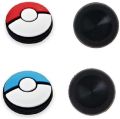 4x Nintendo Switch & Lite Pokemon Thumb Grips Blue Red Pokeball Caps for Joy Con. 