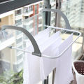 Folding Towel Clothes Drying Hanger Shelf Balcony Laundry Storage Holder Rack. 