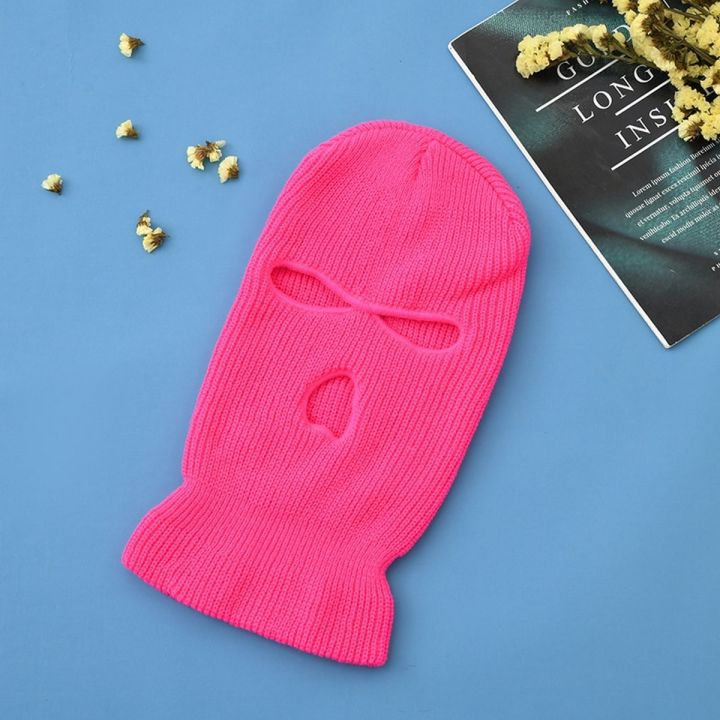 Balaclava Mask Hat Winter Cover Neon Mask Green Halloween Caps For Party Motorcycle Bicycle Ski Cycling Balaclava Pink Masks