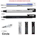 Tombow Mono Eraser sketching eraser (Zero) 2.3mm (Round) PVC Free Eraser 57305 tom bow sketch MONO zero eraser round refillable precision Tip Eraser. 