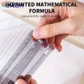Foldable Design Ruler Flexible Folding Ruler Adjustable Transparent Angle Measurement Tool for School Home Portable Easy to Use. 