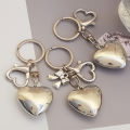 Ins Style Heart Shaped Keychain Backpacks Bowknot Heart Keyring for Women Y2k Jewelry Gift. 