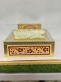 Handmade Wooden Quran Box with Carving Art - Perfect for Wedding Gifts | Wall-Mounted Quran Box | Islamic Muslim Gift Holder for Home Decorative - Unique Selection of Holy Quran Rahal Box | Ramadan Decorations Items Low Price | Wooden Krafts - RED. 