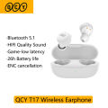 QCY T17 Wireless Bluetooth 5.1 Headphones Touch Control Audio Device Low Latency Headphones. 