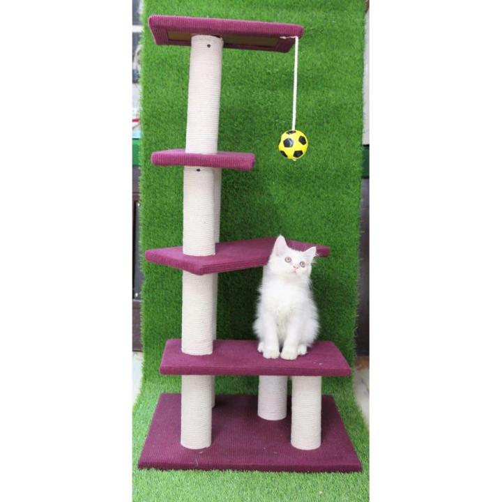 Imported Royal Tower Scratching Post For Cats Multi Color