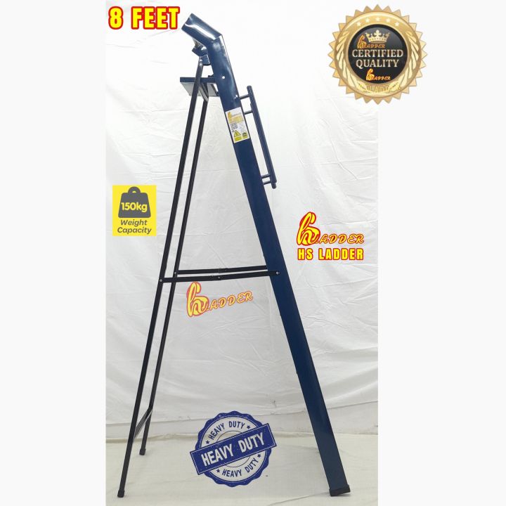 7 Step Iron Folding Ladder Heavy Quality  Handle Attach Plate Form ,Foldable ladder Easily Carry  And Durable