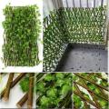 Wall Decor Green Leaves with Branches 5.5 Foot by 2.5 Foot-Extension Type Garden Building Fence Artificial Green Leaf Branch. 