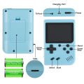 SUP Game Box Plus Rechargeable Battery Portable Game Console Support TV Connection & 2 Players Toy for Kids - 2 inches Display - Size Approx. 5 Inches - Blue. 