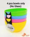 Kid-Friendly Plastic Glass and Bowl Set - Unbreakable 8-Piece High-Quality Set for Daily Use. 