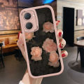 BILI for Vivo Y03 Y18 Y18e Y28S 5G Cover Pink Rose Lens Protection Soft PU Leather Phone Cases. 